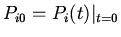 $P_{i0}=P_i(t)\vert _{t=0}$